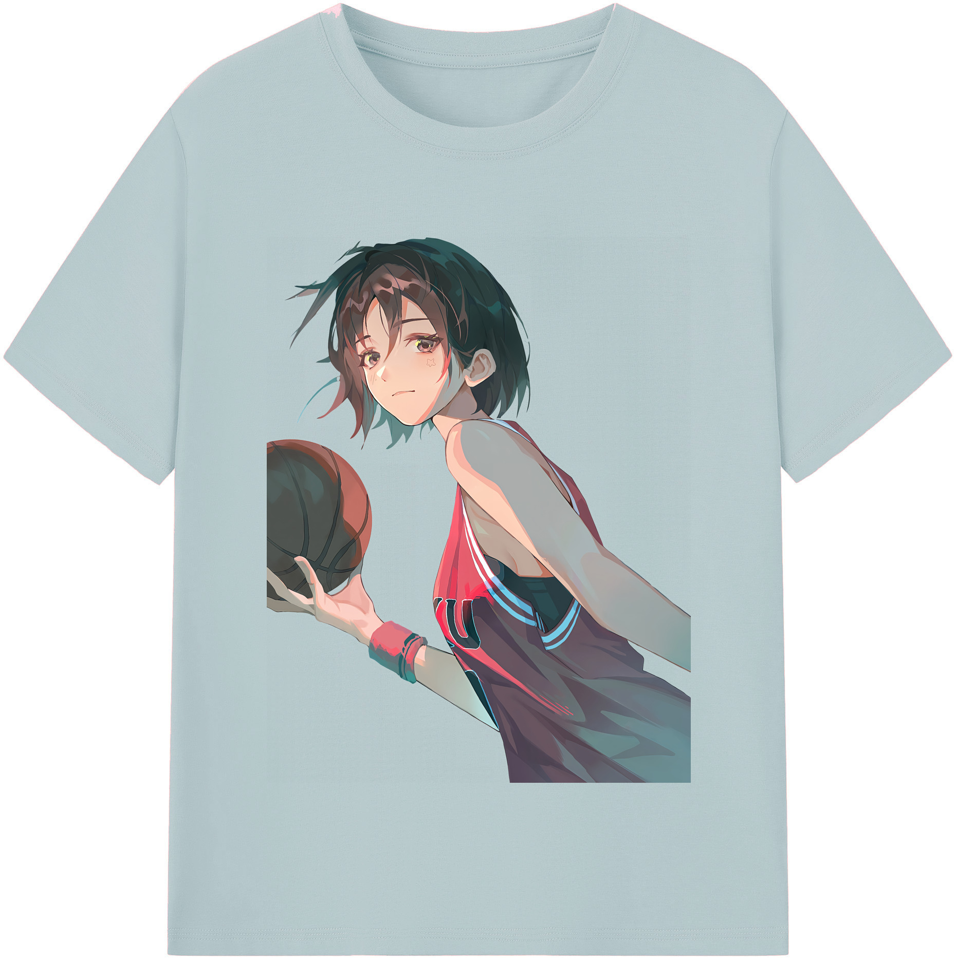 SLAM DUNK／スラムダンク 綿100％半袖Tシャツ（フロントプリント）